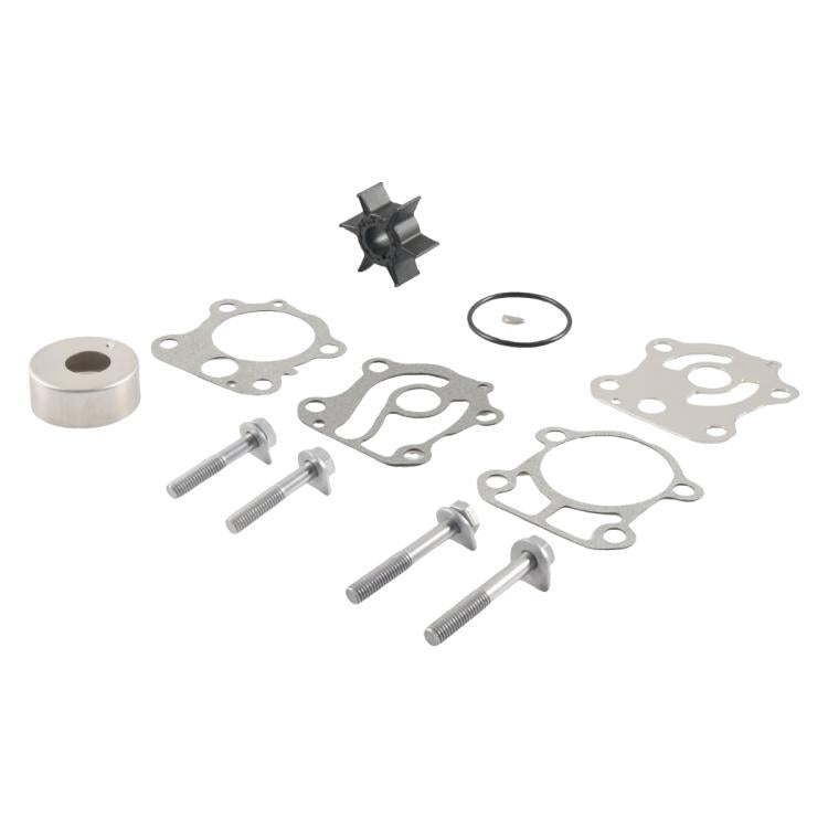 Outboard Water Pump Impeller Repair Kit for YAMAHA 60HP 6K5-W0078-01 - Silver + Black