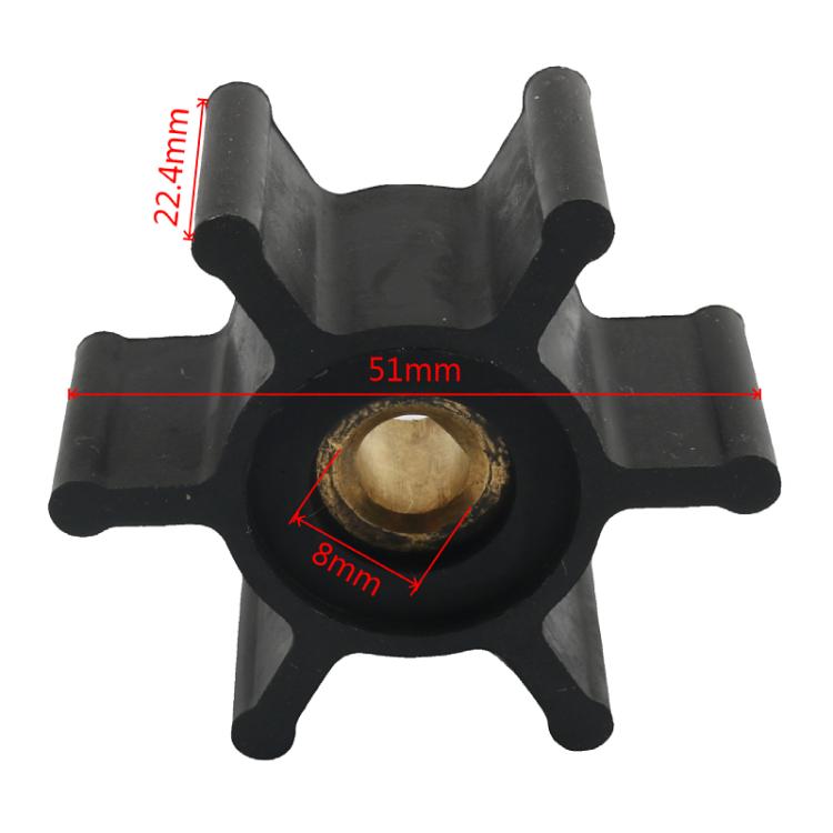 Outboard Water Pump Impeller for Milwaukee M18 49162771 - Black