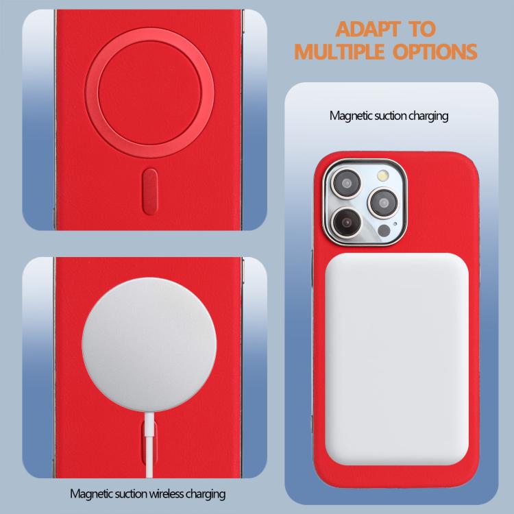 For iPhone 16 Pro Solid Color Plating MagSafe Full Coverage Phone Case