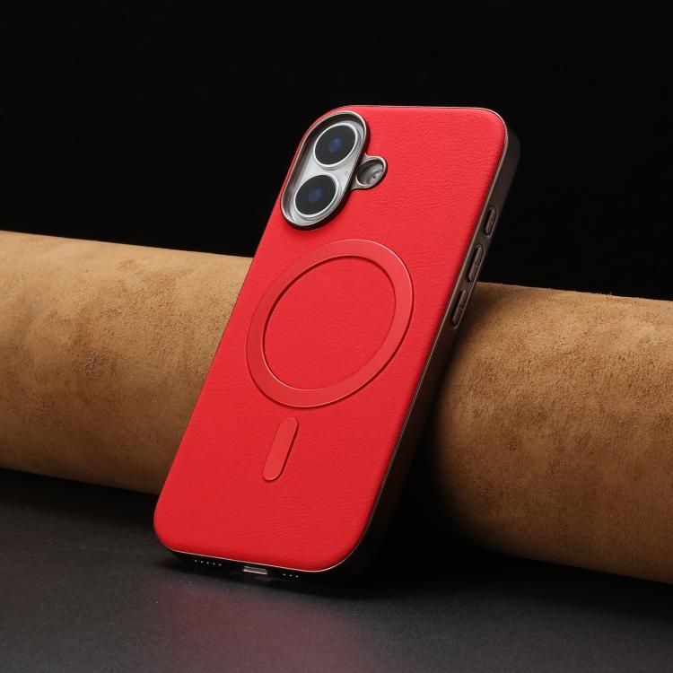 For iPhone 16 Solid Color Plating MagSafe Full Coverage Phone Case