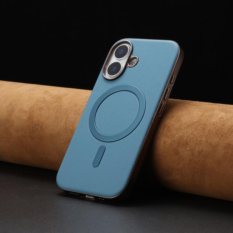 For iPhone 16 Solid Color Plating MagSafe Full Coverage Phone Case