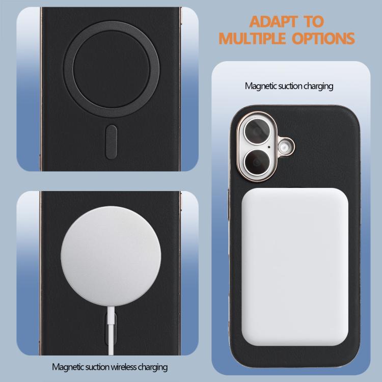 For iPhone 16 Solid Color Plating MagSafe Full Coverage Phone Case