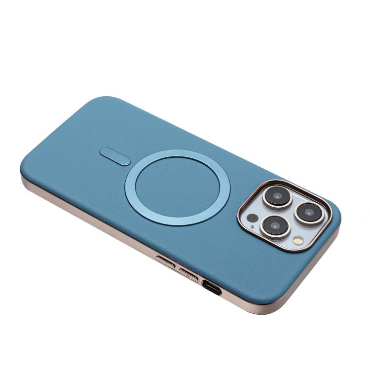 For iPhone 11 Pro Max Solid Color Plating MagSafe Full Coverage Phone Case