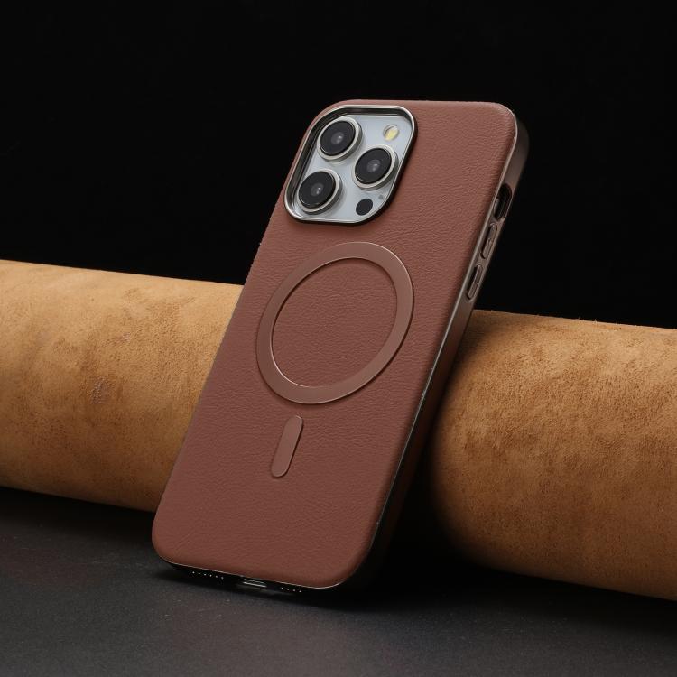 For iPhone 11 Pro Max Solid Color Plating MagSafe Full Coverage Phone Case