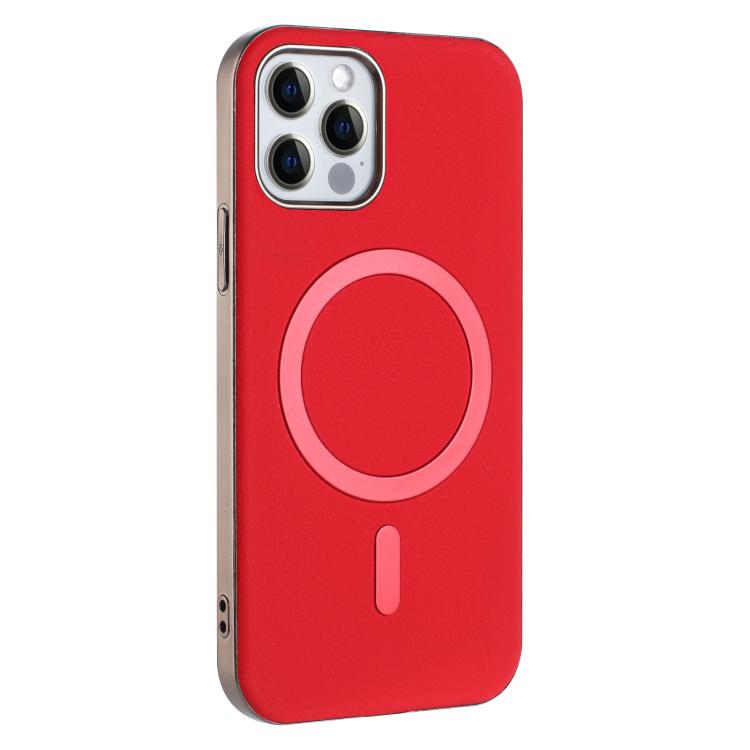 For iPhone 11 Pro Solid Color Plating MagSafe Full Coverage Phone Case