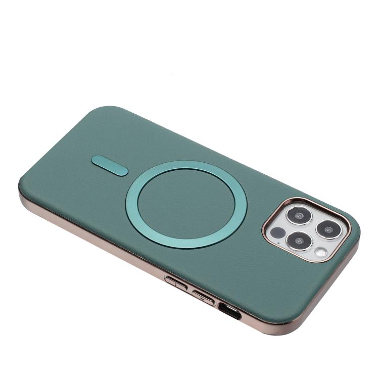 For iPhone 11 Pro Solid Color Plating MagSafe Full Coverage Phone Case