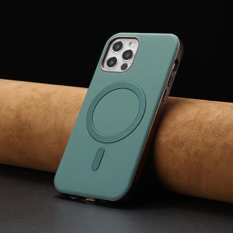 For iPhone 11 Pro Solid Color Plating MagSafe Full Coverage Phone Case