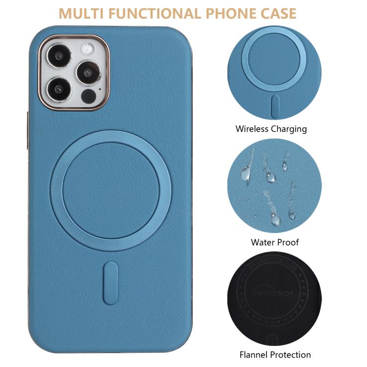 For iPhone 11 Pro Solid Color Plating MagSafe Full Coverage Phone Case