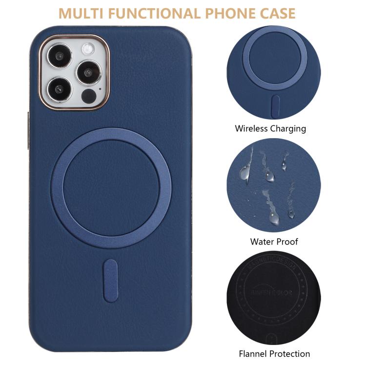 For iPhone 11 Pro Solid Color Plating MagSafe Full Coverage Phone Case