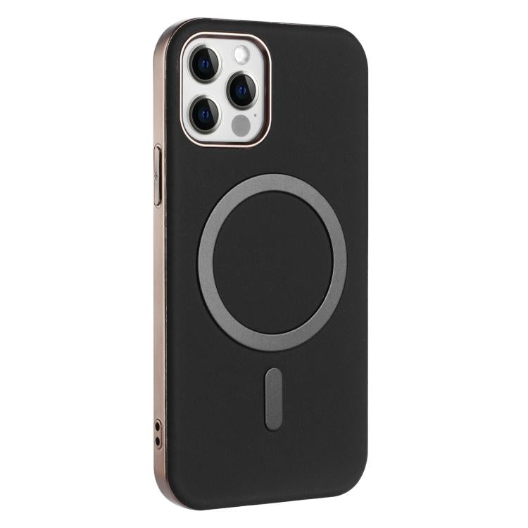 For iPhone 11 Pro Solid Color Plating MagSafe Full Coverage Phone Case