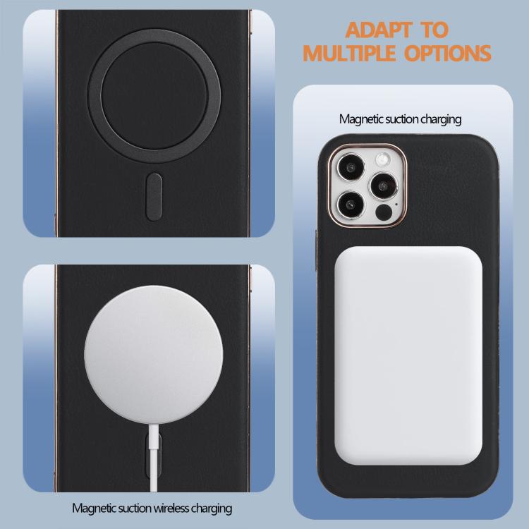 For iPhone 11 Pro Solid Color Plating MagSafe Full Coverage Phone Case