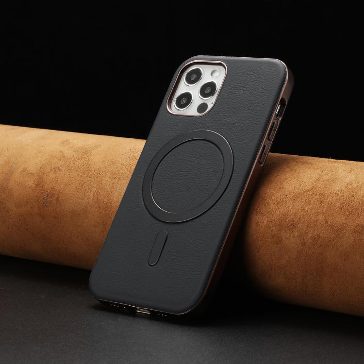 For iPhone 11 Pro Solid Color Plating MagSafe Full Coverage Phone Case