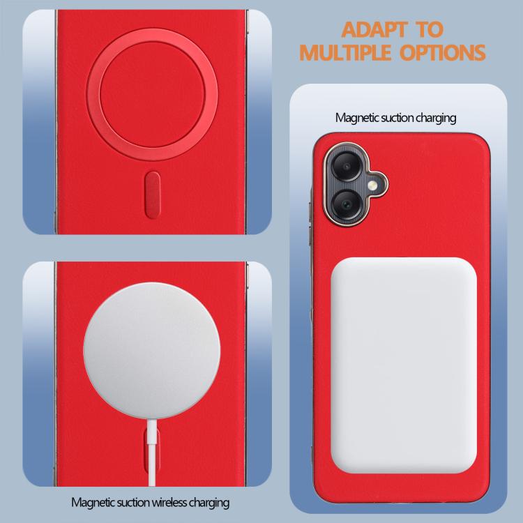 For Samsung Galaxy A06 Solid Color Plating MagSafe Full Coverage Phone Case