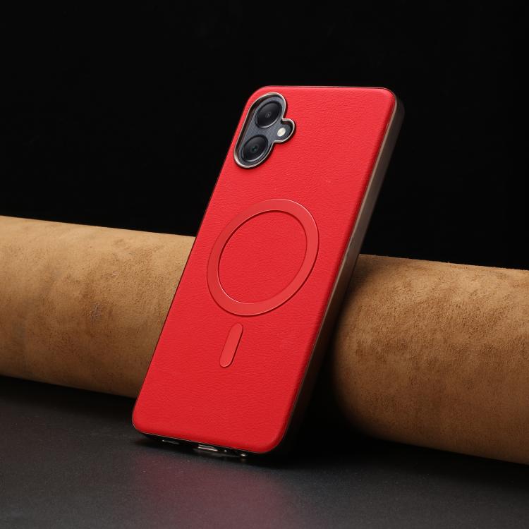 For Samsung Galaxy A06 Solid Color Plating MagSafe Full Coverage Phone Case