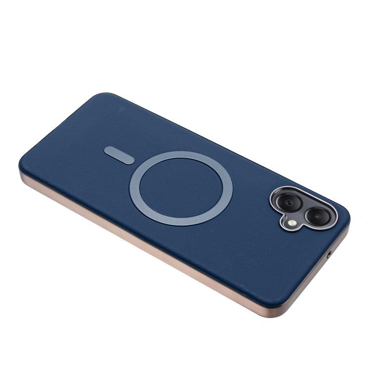 For Samsung Galaxy A06 Solid Color Plating MagSafe Full Coverage Phone Case