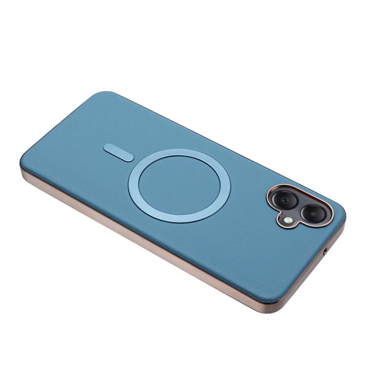 For Samsung Galaxy A06 Solid Color Plating MagSafe Full Coverage Phone Case