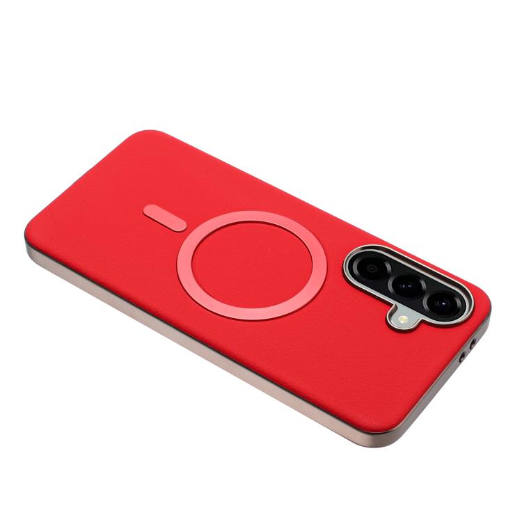 For Samsung Galaxy A56 Solid Color Plating MagSafe Full Coverage Phone Case