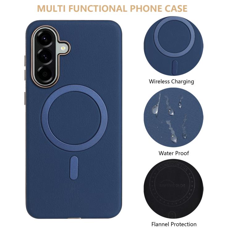 For Samsung Galaxy A56 Solid Color Plating MagSafe Full Coverage Phone Case