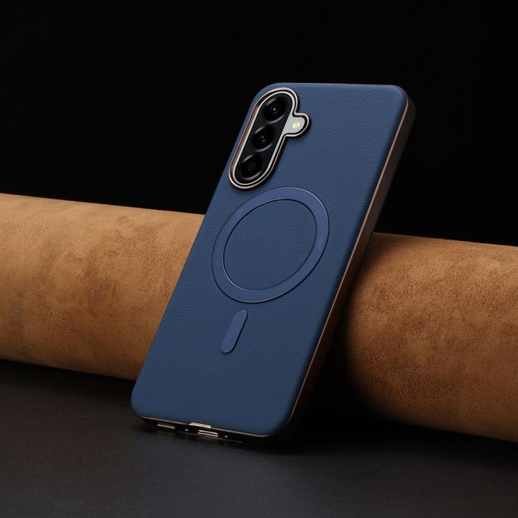 For Samsung Galaxy A56 Solid Color Plating MagSafe Full Coverage Phone Case