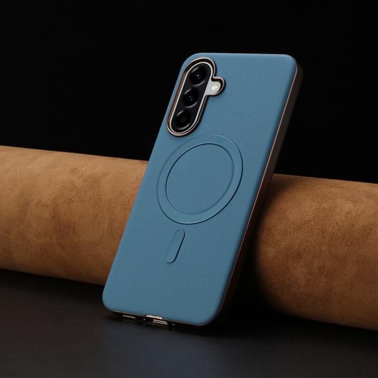 For Samsung Galaxy A56 Solid Color Plating MagSafe Full Coverage Phone Case