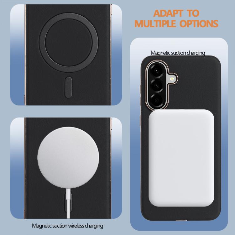 For Samsung Galaxy A56 Solid Color Plating MagSafe Full Coverage Phone Case