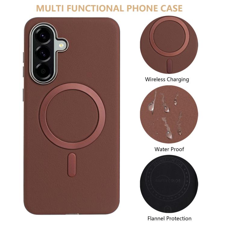 For Samsung Galaxy A26 Solid Color Plating MagSafe Full Coverage Phone Case