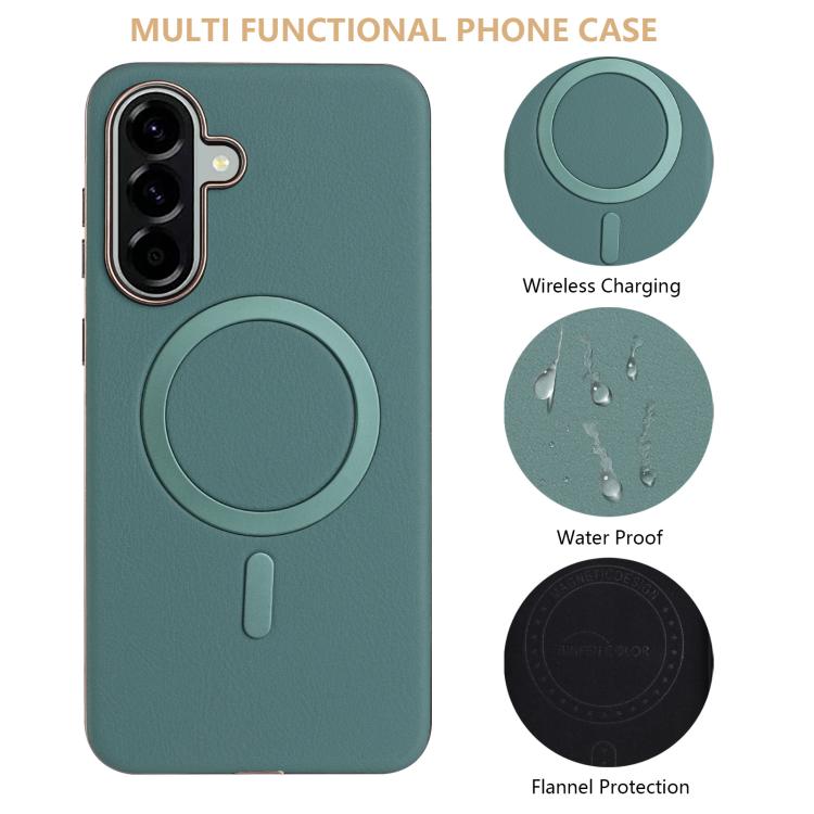 For Samsung Galaxy A26 Solid Color Plating MagSafe Full Coverage Phone Case