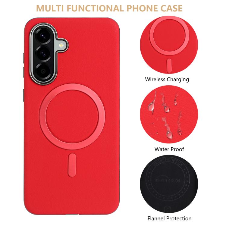 For Samsung Galaxy A36 Solid Color Plating MagSafe Full Coverage Phone Case
