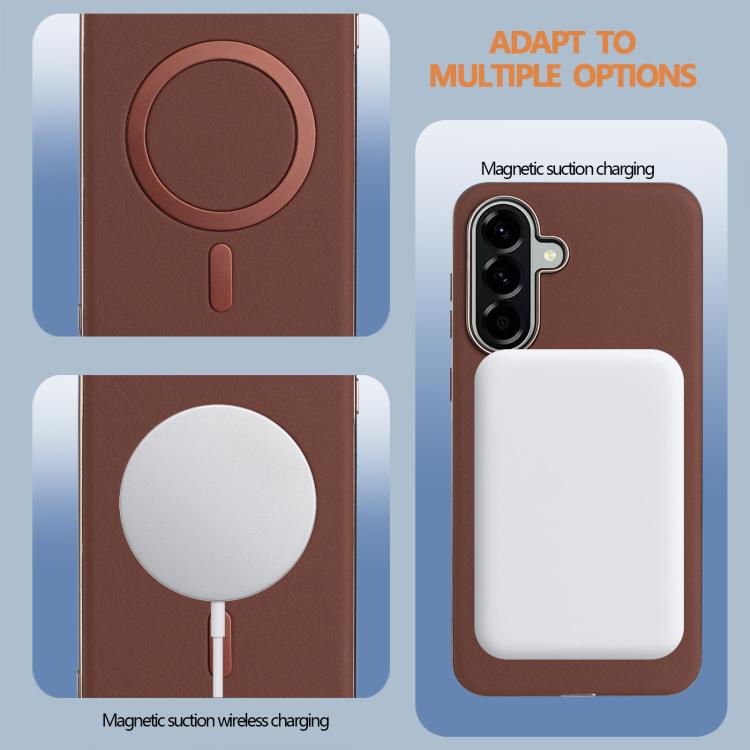 For Samsung Galaxy A36 Solid Color Plating MagSafe Full Coverage Phone Case