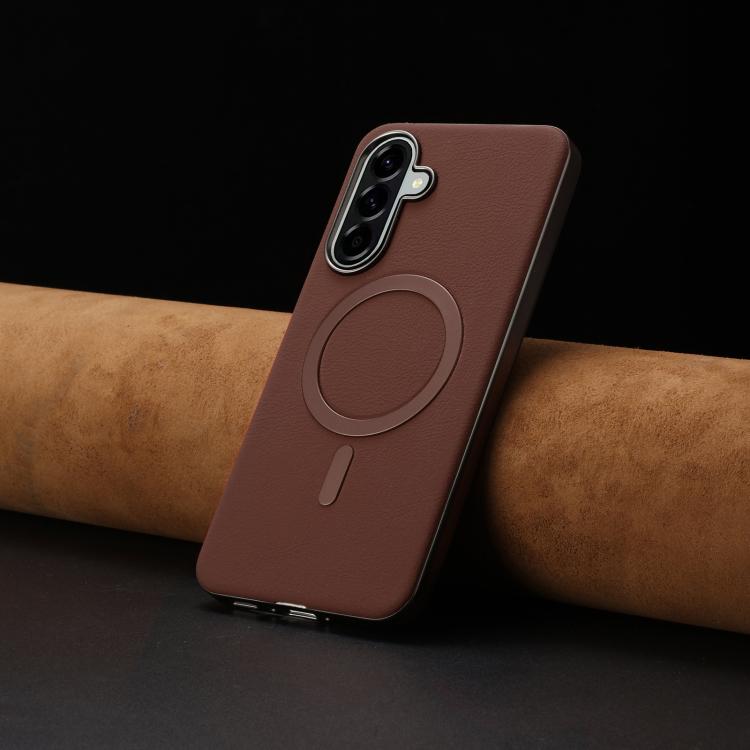 For Samsung Galaxy A36 Solid Color Plating MagSafe Full Coverage Phone Case