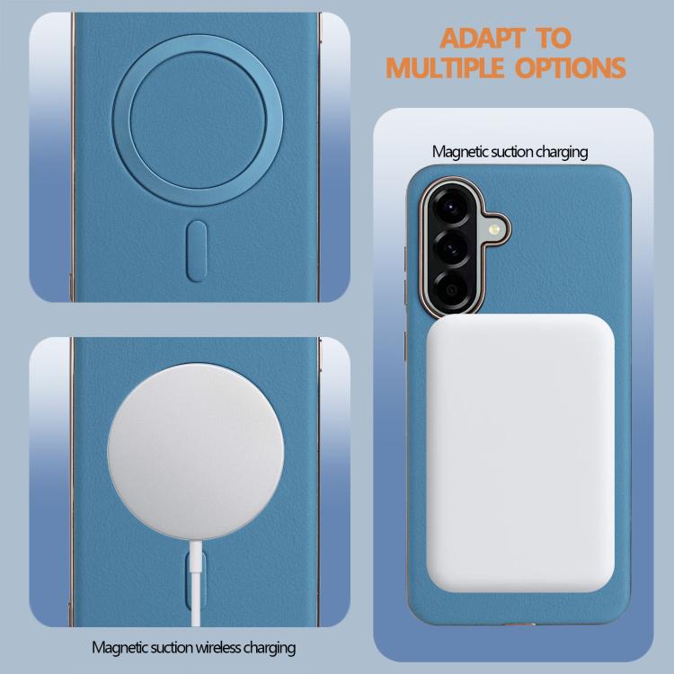 For Samsung Galaxy A36 Solid Color Plating MagSafe Full Coverage Phone Case