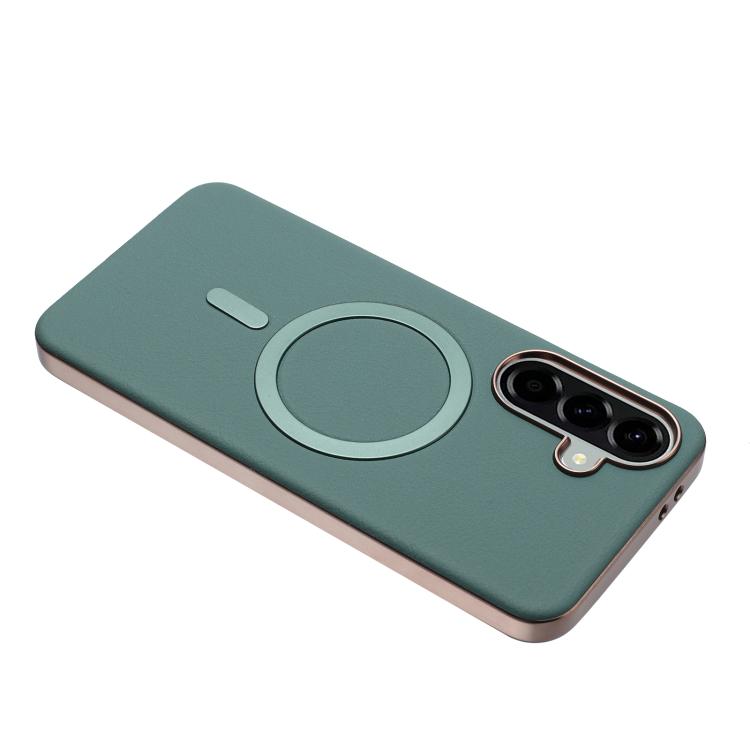 For Samsung Galaxy A36 Solid Color Plating MagSafe Full Coverage Phone Case