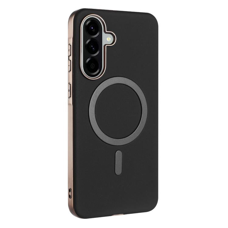 For Samsung Galaxy A36 Solid Color Plating MagSafe Full Coverage Phone Case