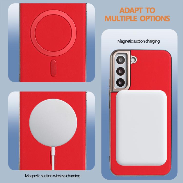 For Samsung Galaxy S25 5G Solid Color Plating MagSafe Full Coverage Phone Case
