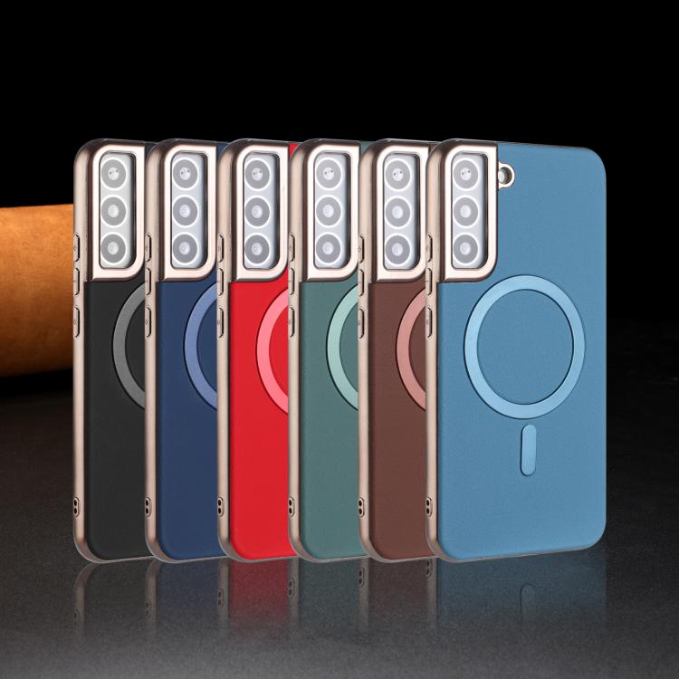 For Samsung Galaxy S25 5G Solid Color Plating MagSafe Full Coverage Phone Case