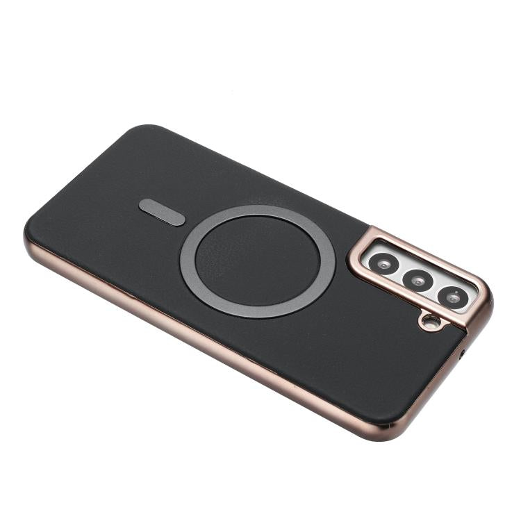 For Samsung Galaxy S25 5G Solid Color Plating MagSafe Full Coverage Phone Case