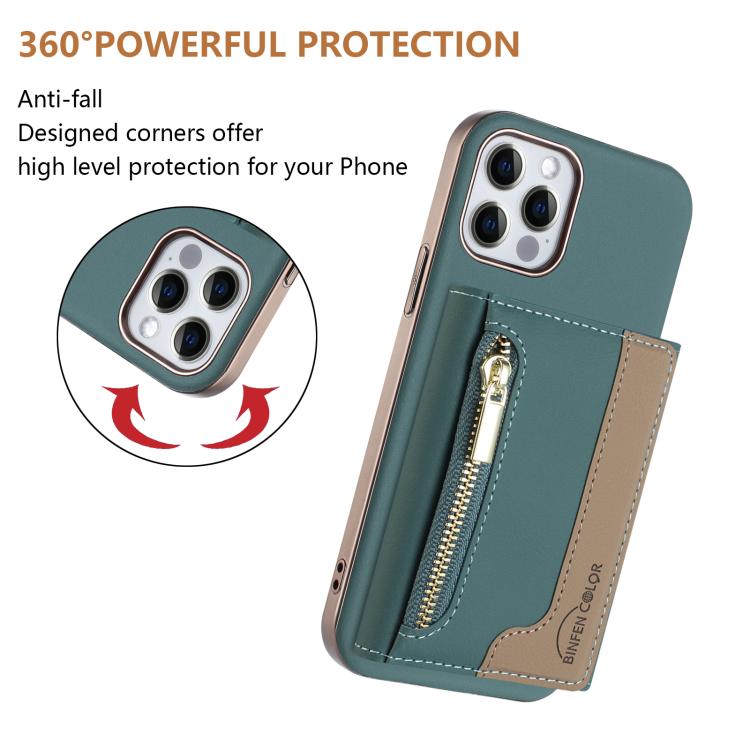 For iPhone 11 Zipper Horizontal Magnetic Card Bag RFID MagSafe Phone Case