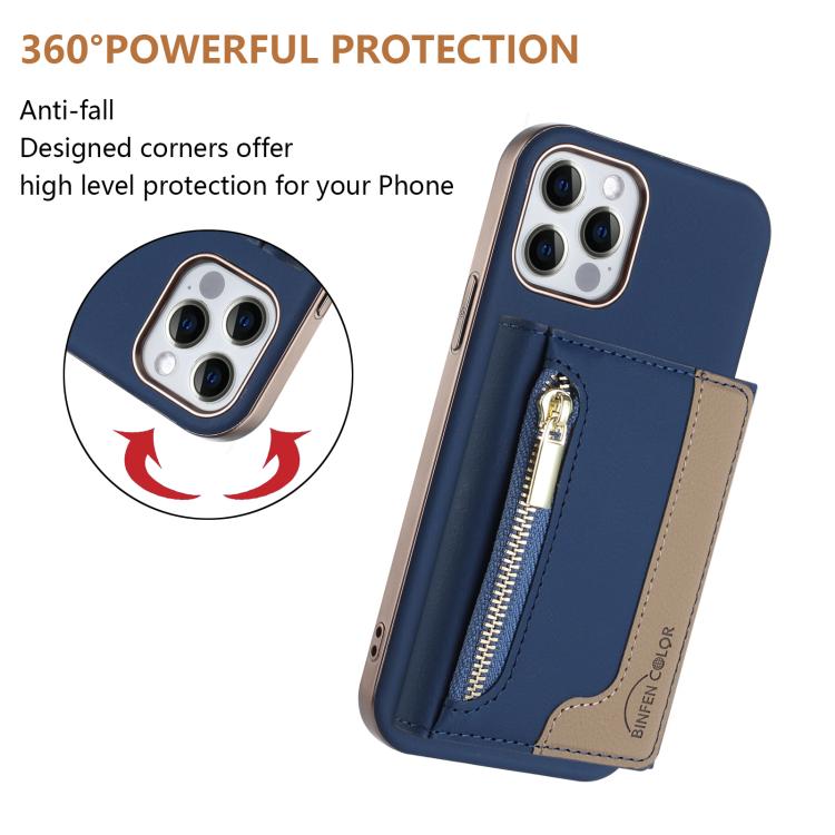 For iPhone 11 Zipper Horizontal Magnetic Card Bag RFID MagSafe Phone Case