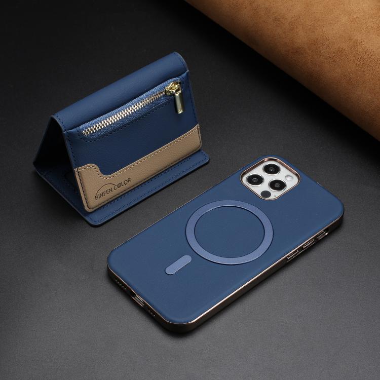 For iPhone 11 Zipper Horizontal Magnetic Card Bag RFID MagSafe Phone Case