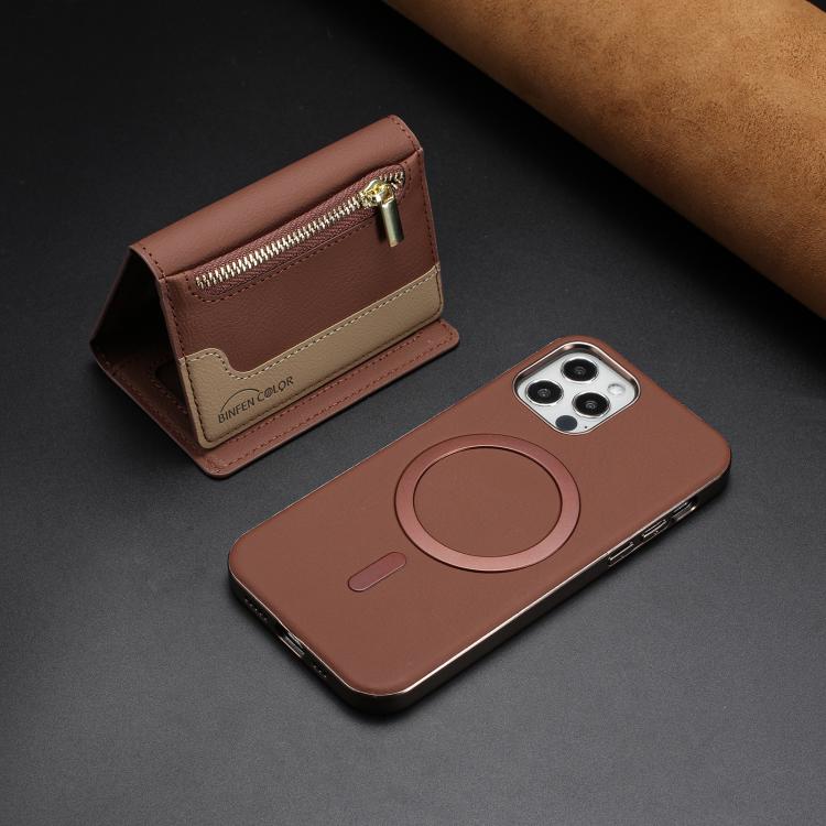 For iPhone 11 Zipper Horizontal Magnetic Card Bag RFID MagSafe Phone Case