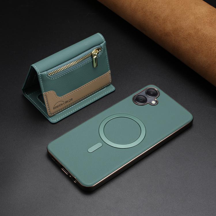 For Samsung Galaxy A06 Zipper Horizontal Magnetic Card Bag RFID MagSafe Phone Case