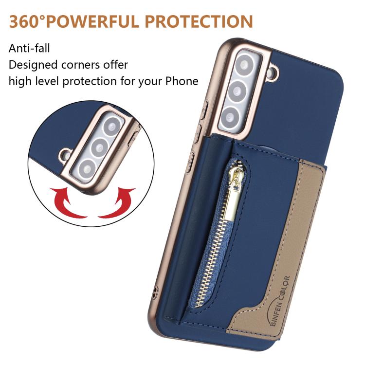 For Samsung Galaxy S25 5G Zipper Horizontal Magnetic Card Bag RFID MagSafe Phone Case