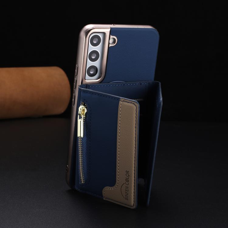 For Samsung Galaxy S24 FE 5G Zipper Horizontal Magnetic Card Bag RFID MagSafe Phone Case