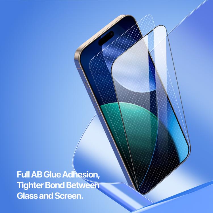 For iPhone 17 Pro Max DUX DUCIS Roga Series 2.5D HD Fully Transparent Tempered Screen Protector with Dust Removal Quick-Attach Box