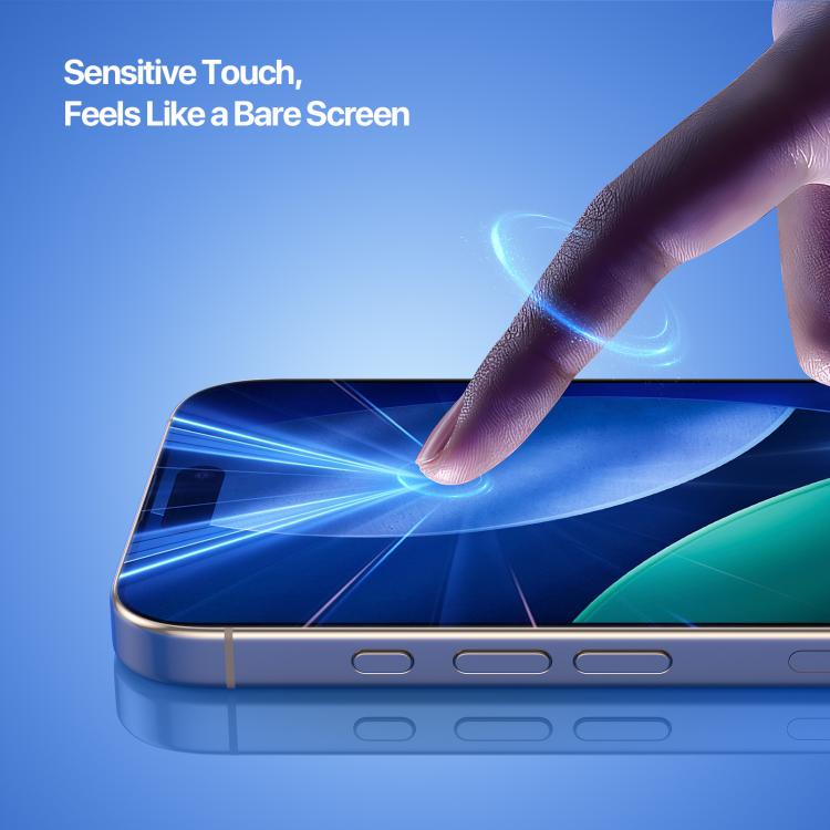 For iPhone 17 Pro Max DUX DUCIS Roga Series 2.5D HD Fully Transparent Tempered Screen Protector with Dust Removal Quick-Attach Box