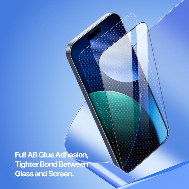 For iPhone 17 DUX DUCIS Roga Series 2.5D HD Fully Transparent Tempered Screen Protector with Dust Removal Quick-Attach Box
