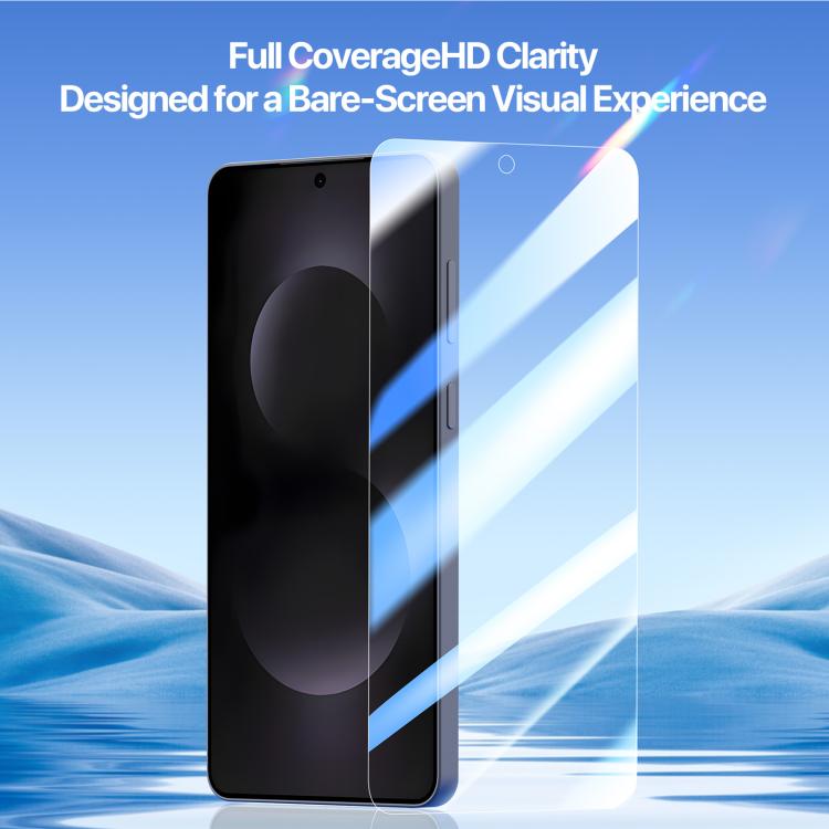 For Samsung Galaxy S25 Edge 5G DUX DUCIS Roga Series 2.5D HD Fully Transparent Tempered Screen Protector with Dust Removal Quick-Attach Box