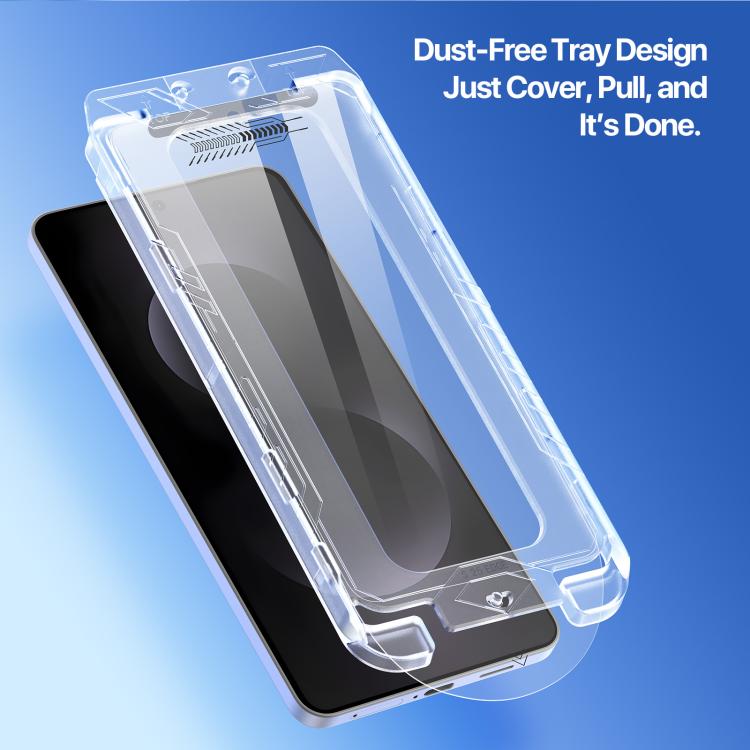 For Samsung Galaxy S25 Edge 5G DUX DUCIS Roga Series 2.5D HD Fully Transparent Tempered Screen Protector with Dust Removal Quick-Attach Box