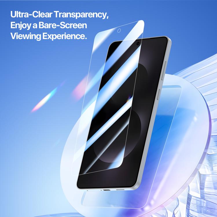 For Samsung Galaxy S25 Edge 5G DUX DUCIS Roga Series 2.5D HD Fully Transparent Tempered Screen Protector with Dust Removal Quick-Attach Box