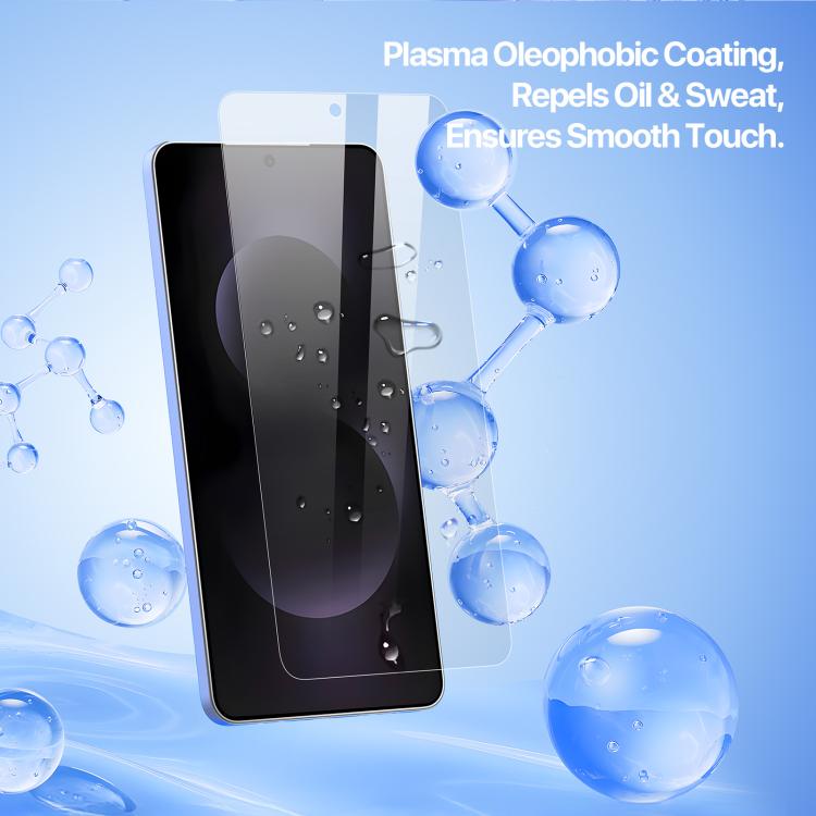 For Samsung Galaxy S25 Edge 5G DUX DUCIS Roga Series 2.5D HD Fully Transparent Tempered Screen Protector with Dust Removal Quick-Attach Box